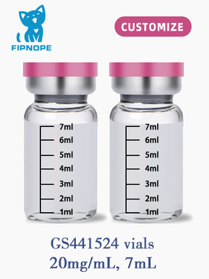 CAS 1191237-69-0 20 mg 7 ml GS441524 Tratamiento por inyección de FIP Cura para el PIF del gato