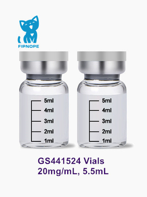 Grado farmacéutico 10 Vial Per Box del PAA GS441 del gato por 12 meses